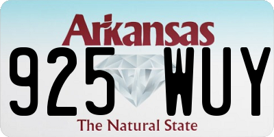 AR license plate 925WUY