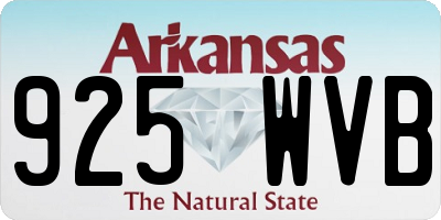 AR license plate 925WVB