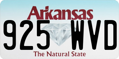 AR license plate 925WVD