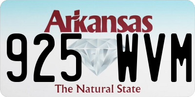 AR license plate 925WVM