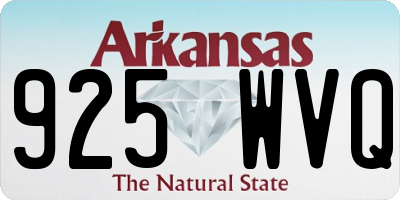 AR license plate 925WVQ