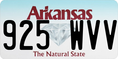 AR license plate 925WVV