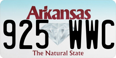 AR license plate 925WWC