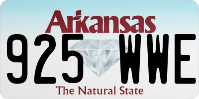 AR license plate 925WWE