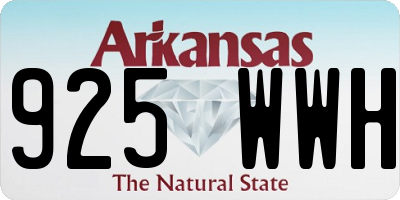 AR license plate 925WWH