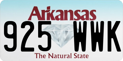 AR license plate 925WWK