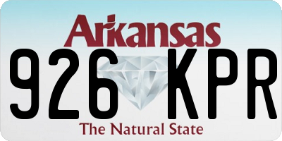 AR license plate 926KPR