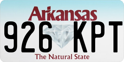 AR license plate 926KPT