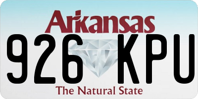 AR license plate 926KPU