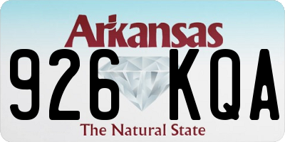 AR license plate 926KQA