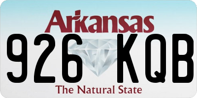 AR license plate 926KQB