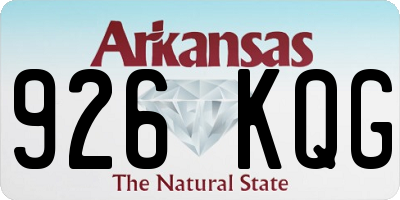 AR license plate 926KQG