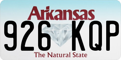 AR license plate 926KQP