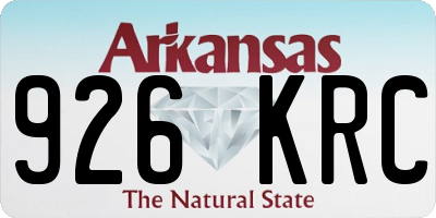 AR license plate 926KRC