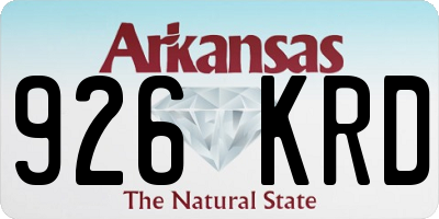 AR license plate 926KRD