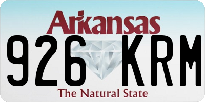 AR license plate 926KRM
