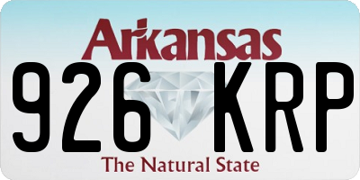 AR license plate 926KRP