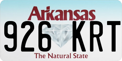 AR license plate 926KRT