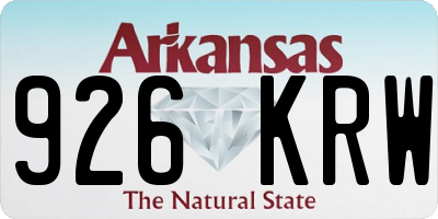 AR license plate 926KRW