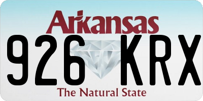 AR license plate 926KRX
