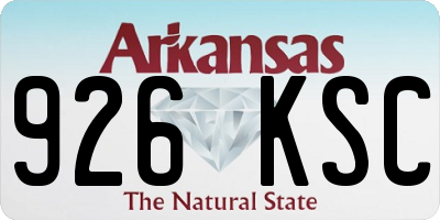 AR license plate 926KSC