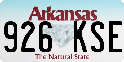 AR license plate 926KSE
