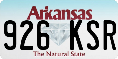 AR license plate 926KSR