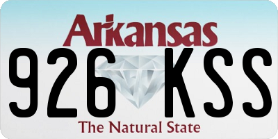 AR license plate 926KSS