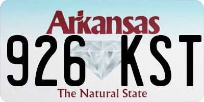AR license plate 926KST