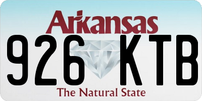 AR license plate 926KTB