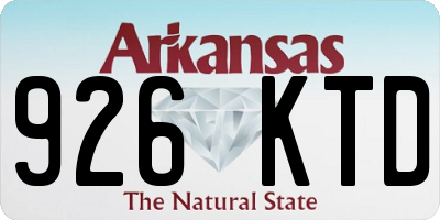 AR license plate 926KTD