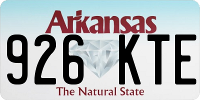 AR license plate 926KTE