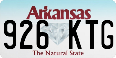AR license plate 926KTG