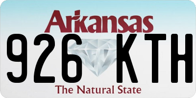 AR license plate 926KTH