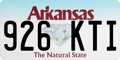 AR license plate 926KTI