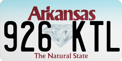 AR license plate 926KTL