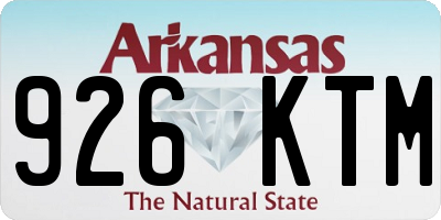 AR license plate 926KTM