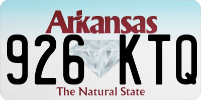 AR license plate 926KTQ