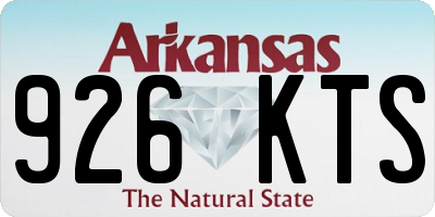 AR license plate 926KTS