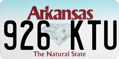 AR license plate 926KTU