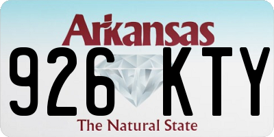 AR license plate 926KTY