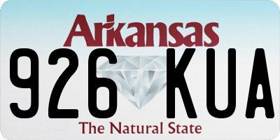 AR license plate 926KUA