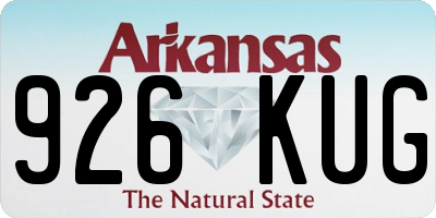 AR license plate 926KUG