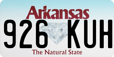AR license plate 926KUH