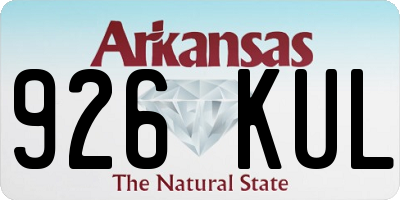 AR license plate 926KUL