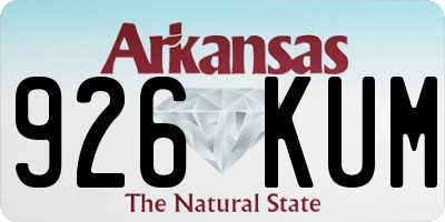 AR license plate 926KUM