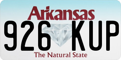 AR license plate 926KUP