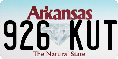 AR license plate 926KUT