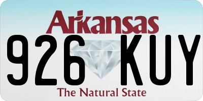 AR license plate 926KUY
