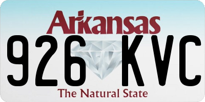 AR license plate 926KVC